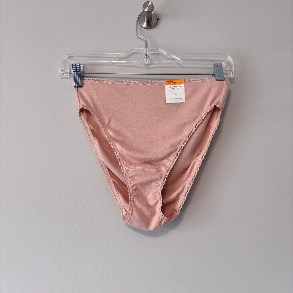 Charter Club Women's Size S 100% Pink Cotton 3 Pack of Brief Underwear NWT L7
