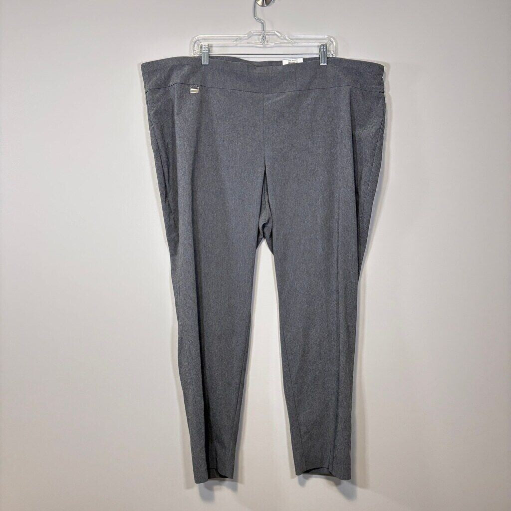 Alfani Plus Size Grey Tummy-Control Pull-On Stretchy Dress Skinny Pants NWT