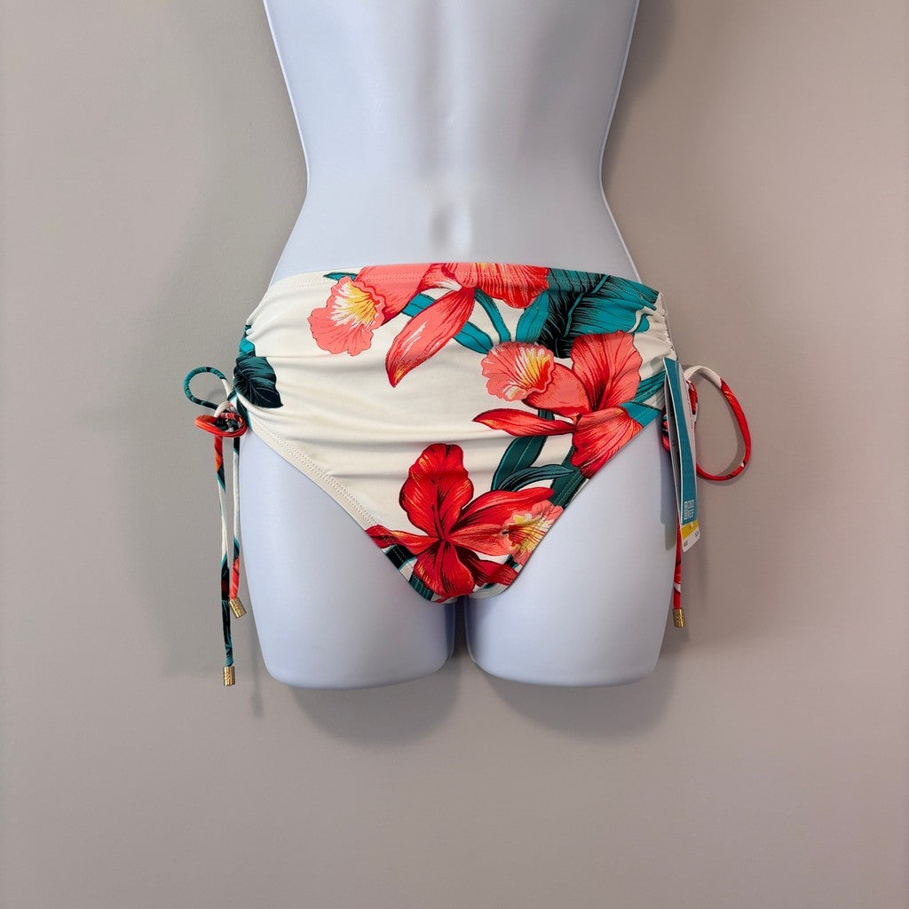 Coco Reef Women's Size Medium Multicolor Floral Side-Tie Swim Swim Bottoms NWT