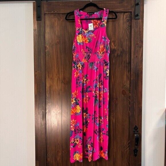 I.N.C. International Concepts Petite Small Pink Floral Printed Maxi Dress NWT
