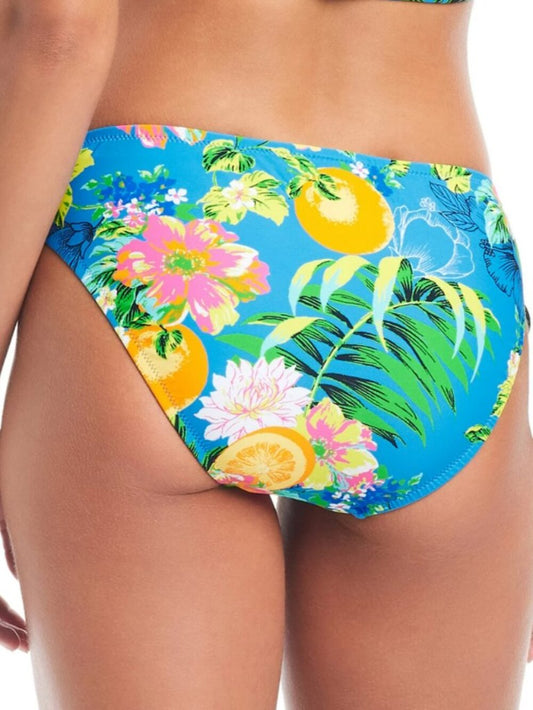 Bar III Women's Multi Tropical-Print Tie-Side Hipster Bikini Bottoms NWT
