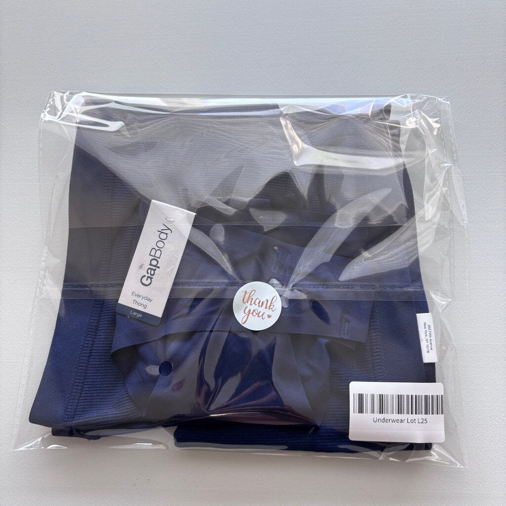 Gap GapBody Women's Large 3 Pack of Navy Underwear - Thong and Bikini NWT L25