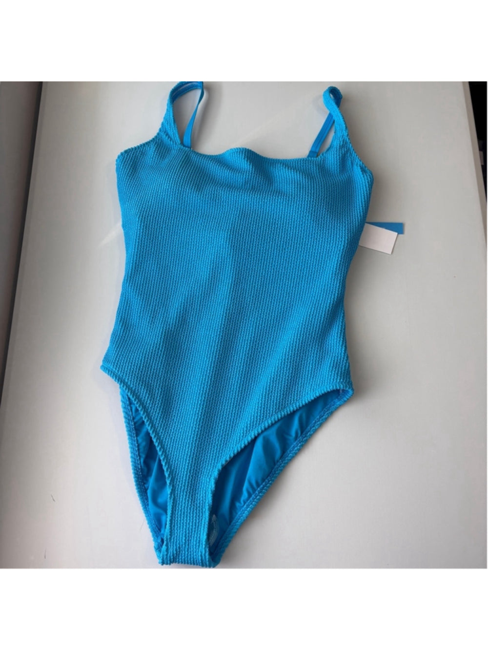 Bleu by Rod Beattie Women's 20W Blue Square-Neck One-Piece Swimsuit NWT