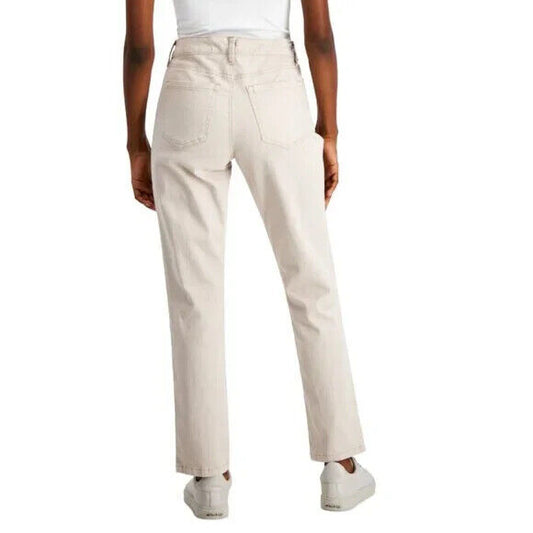 Charter Club Petite Lexington Straight-Leg Tan /Beige Classic Jeans NWT
