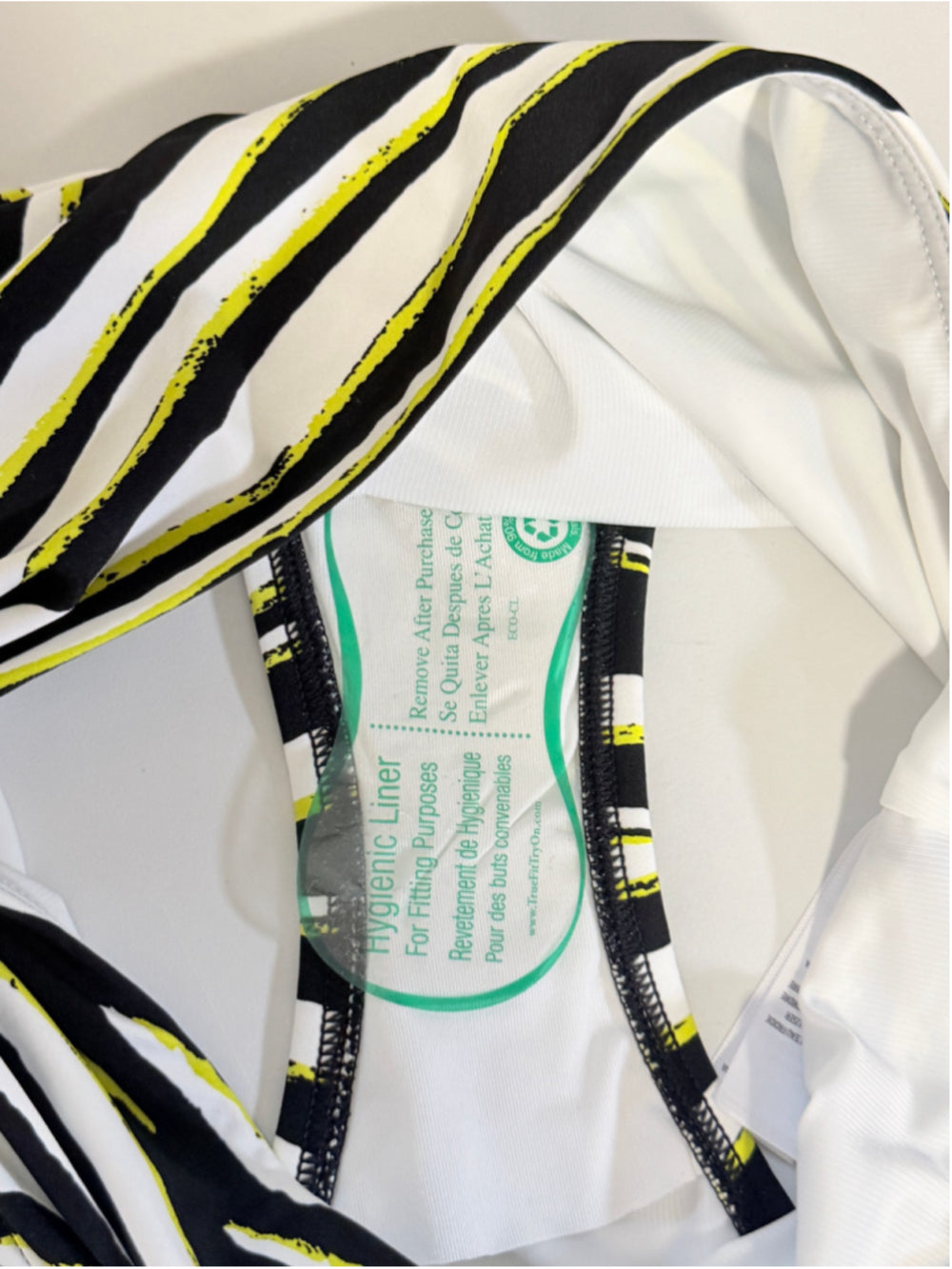 Coco Reef Size Medium Zebra Black, White & Yellow High-Waist Bikini Bottom NWT