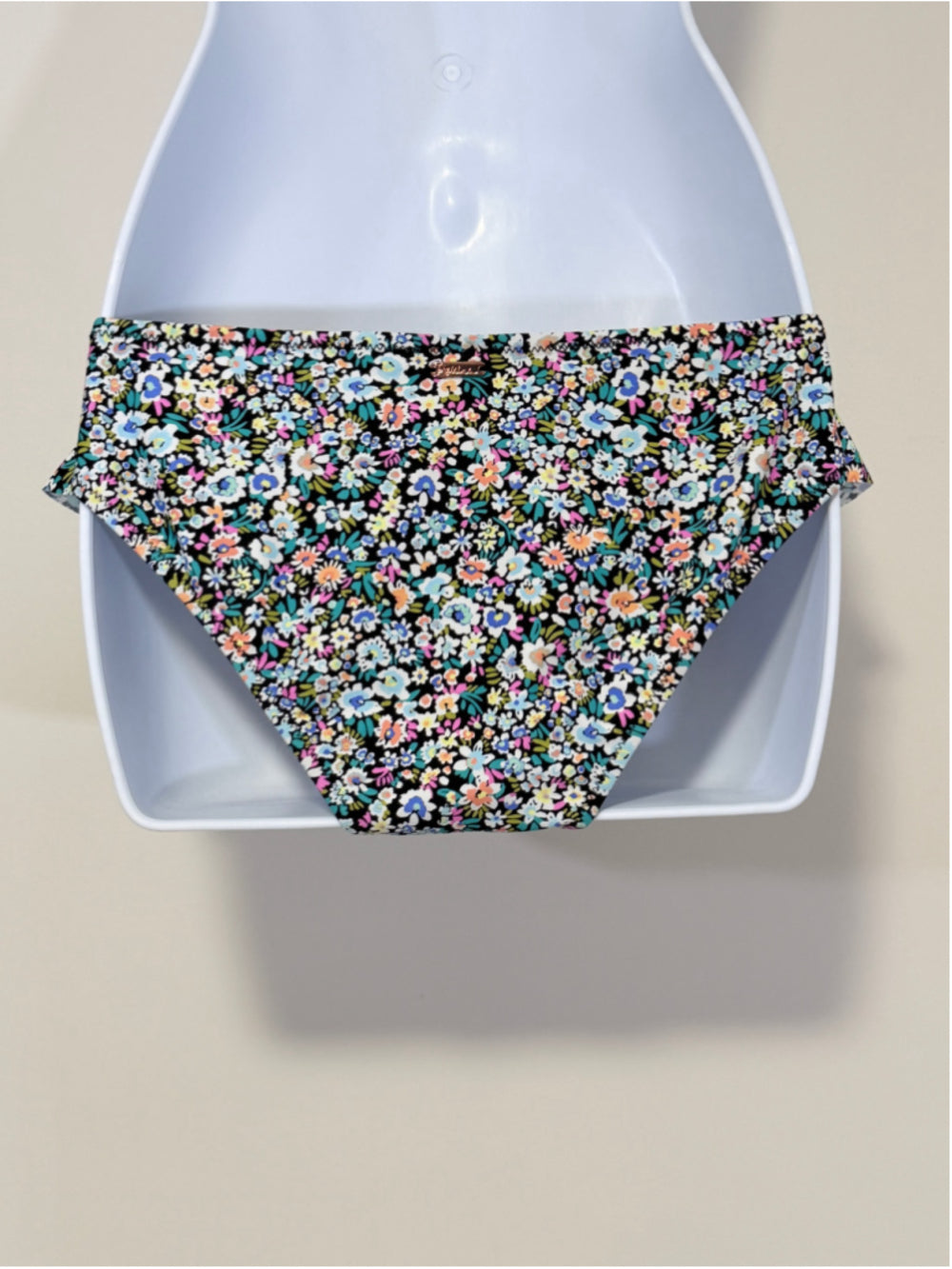 Raisins Size Small Multicolor Floral-Print Ruffled Bikini Bottoms NWT