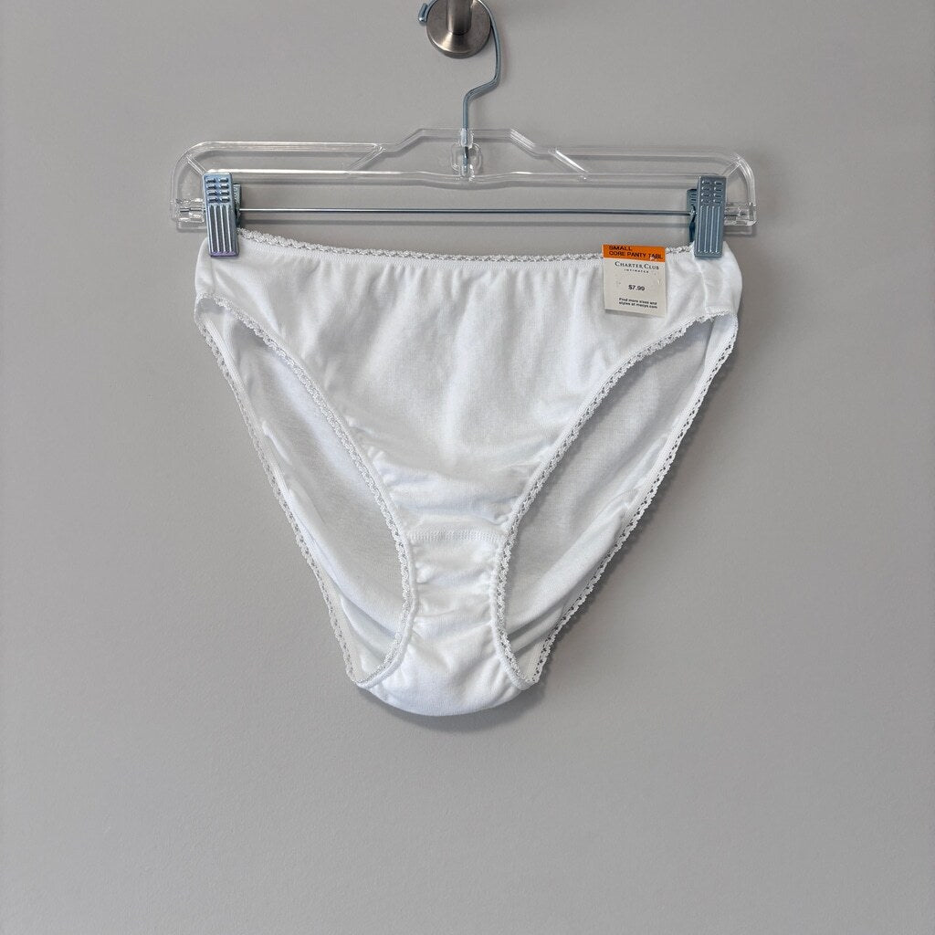 Charter Club Women's Size XXL White 100% Cotton 3 Pack of Brief Underwear NWT L2