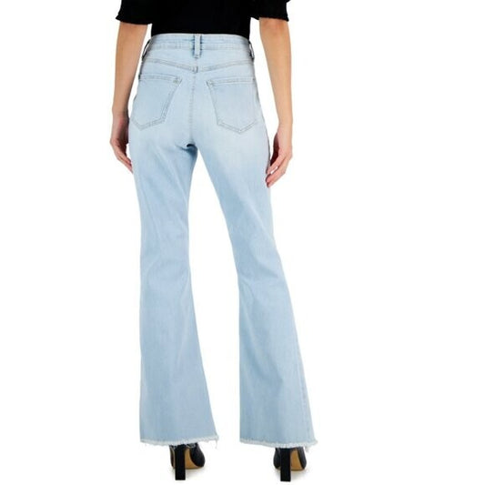 I.N.C. International Concepts Women's Mid-Rise Destructed Flare-Leg Jeans NWT