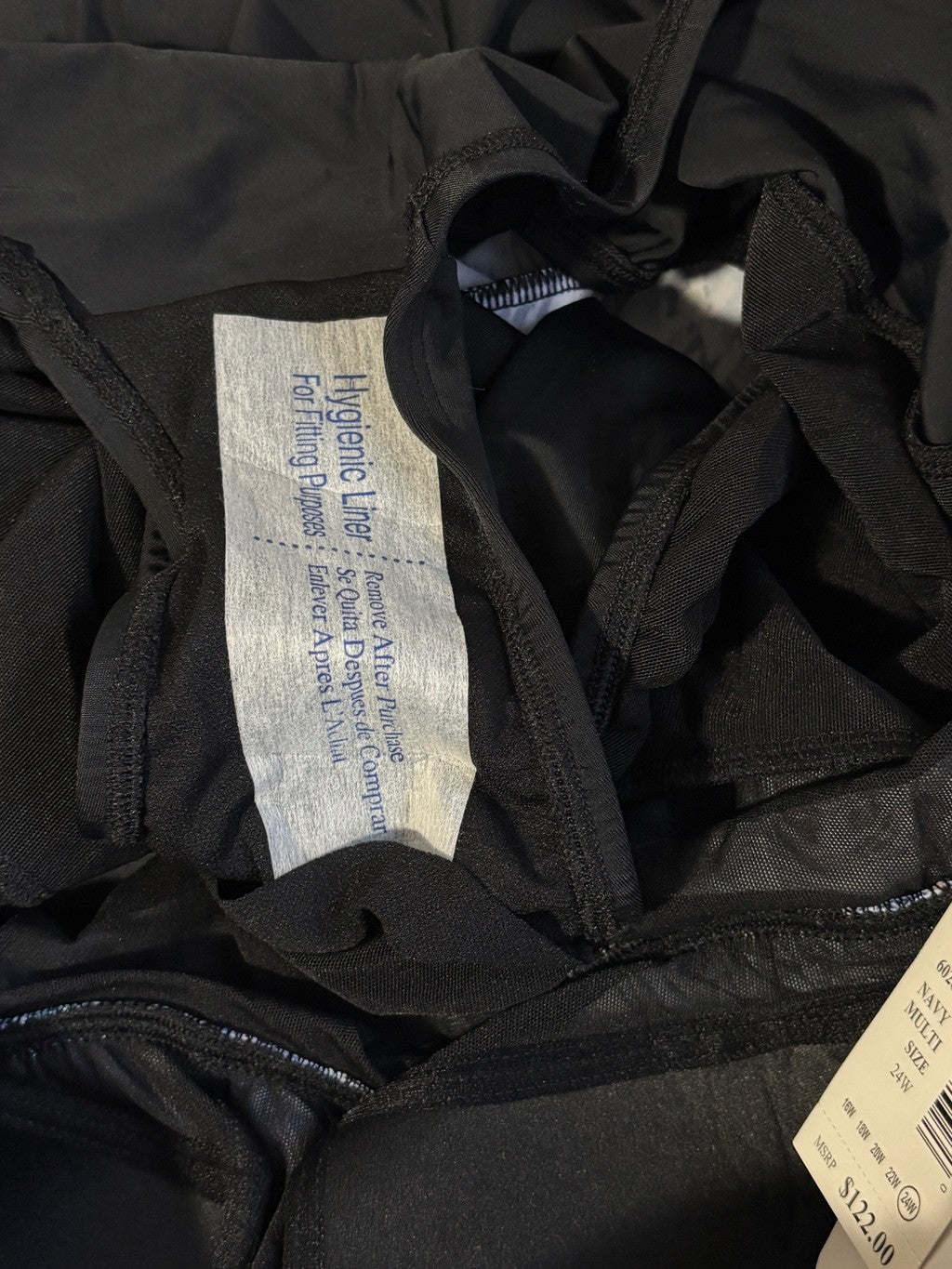 Swim Solutions Women's 24W Plus Size Printed Tiered One-Piece Swimsuit NWT