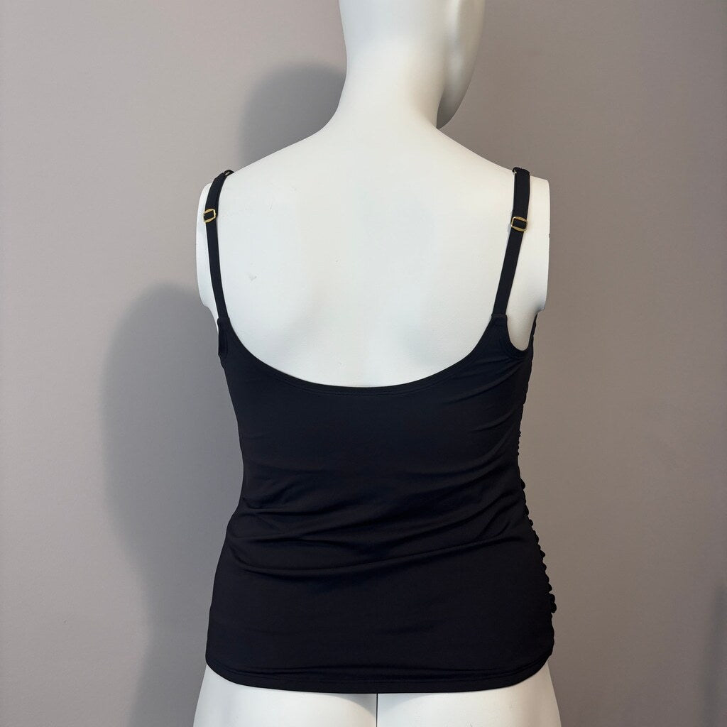 Bleu by Rod Beattie Women's Plus Size Black Scoop-Neck Tankini Top NWT