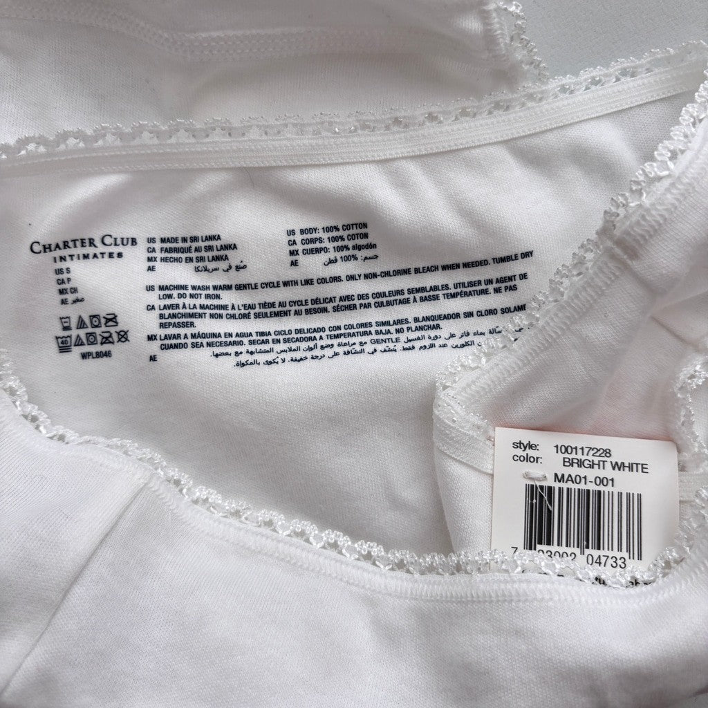 Charter Club Women's Small 100% Cotton 3 Pack of Multi Brief Underwear NWT S43