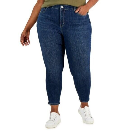 Style & Co. Plus Size 22W Dark Wash High-Rise Skinny Ankle Jeans NWT