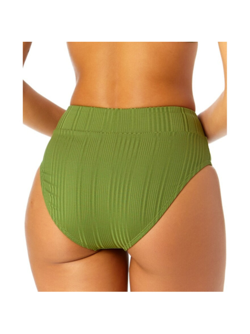 Salt + Cove Size Small Olive Green V-Waist Ribbed Bikini Bottoms NWT