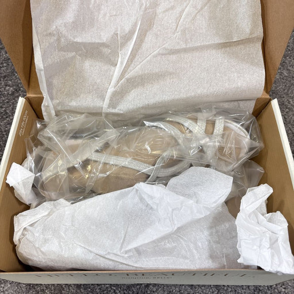 Life Stride Women's 6.5 & 7 Silver Sparkle Strappy Wedge Sandals NIB