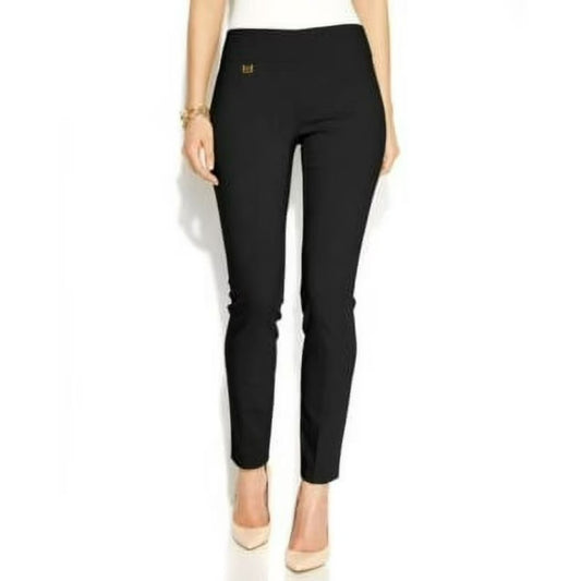 Alfani Women's Black Tummy-Control Pull-On Skinny Dress Pants NWT
