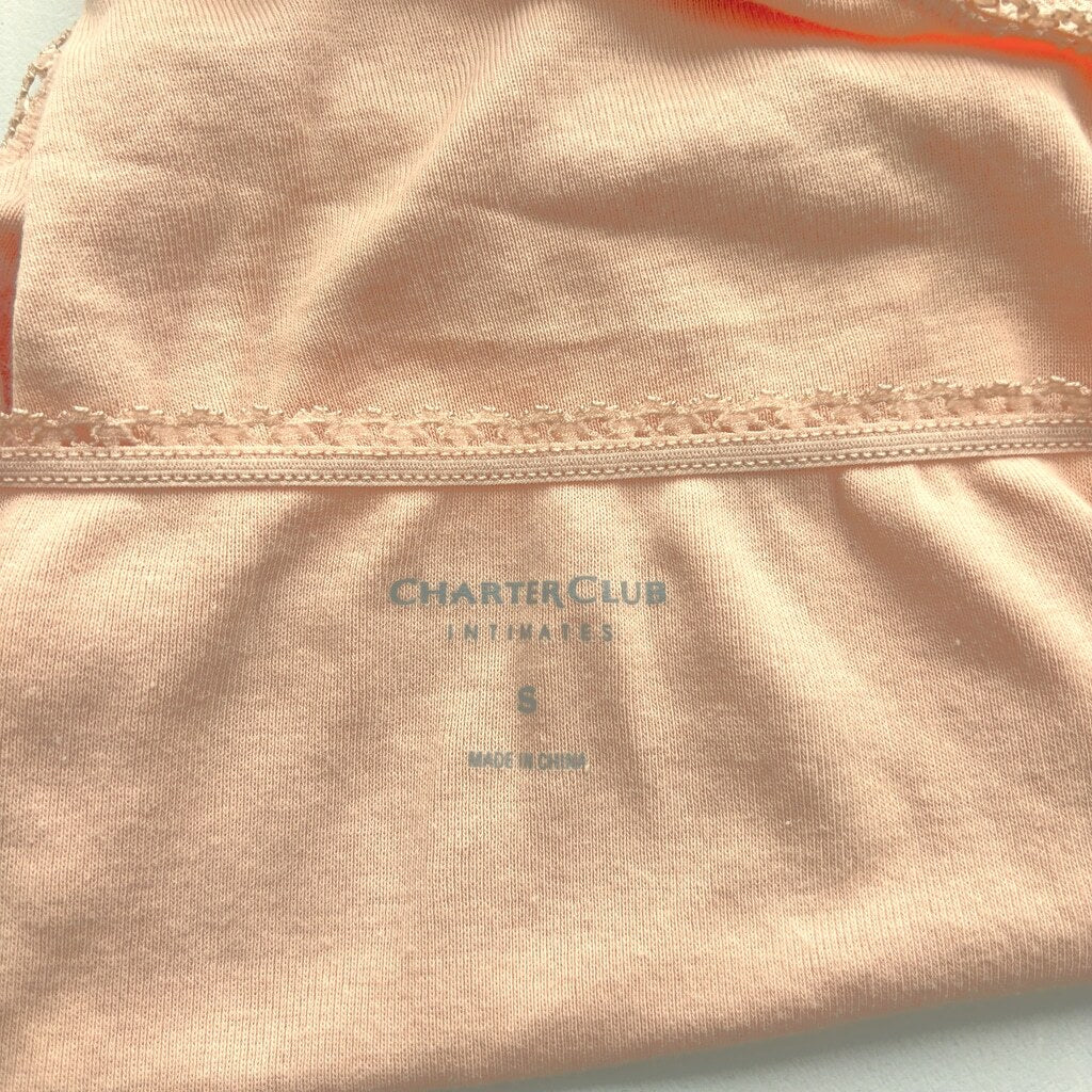 Charter Club Women's Size S 100% Pink Cotton 3 Pack of Brief Underwear NWT L7