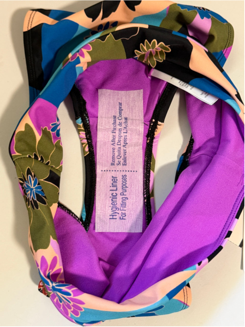 Salt + Cove Women's Purple & Multicolor High-Waist Bikini Bottoms NWT