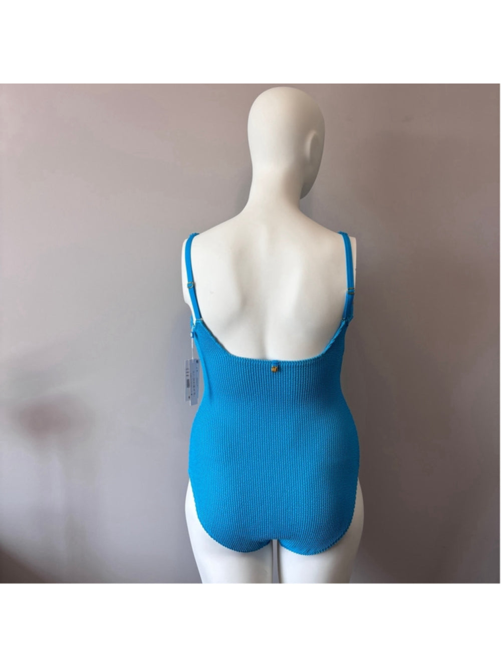 Bleu by Rod Beattie Women's 20W Blue Square-Neck One-Piece Swimsuit NWT