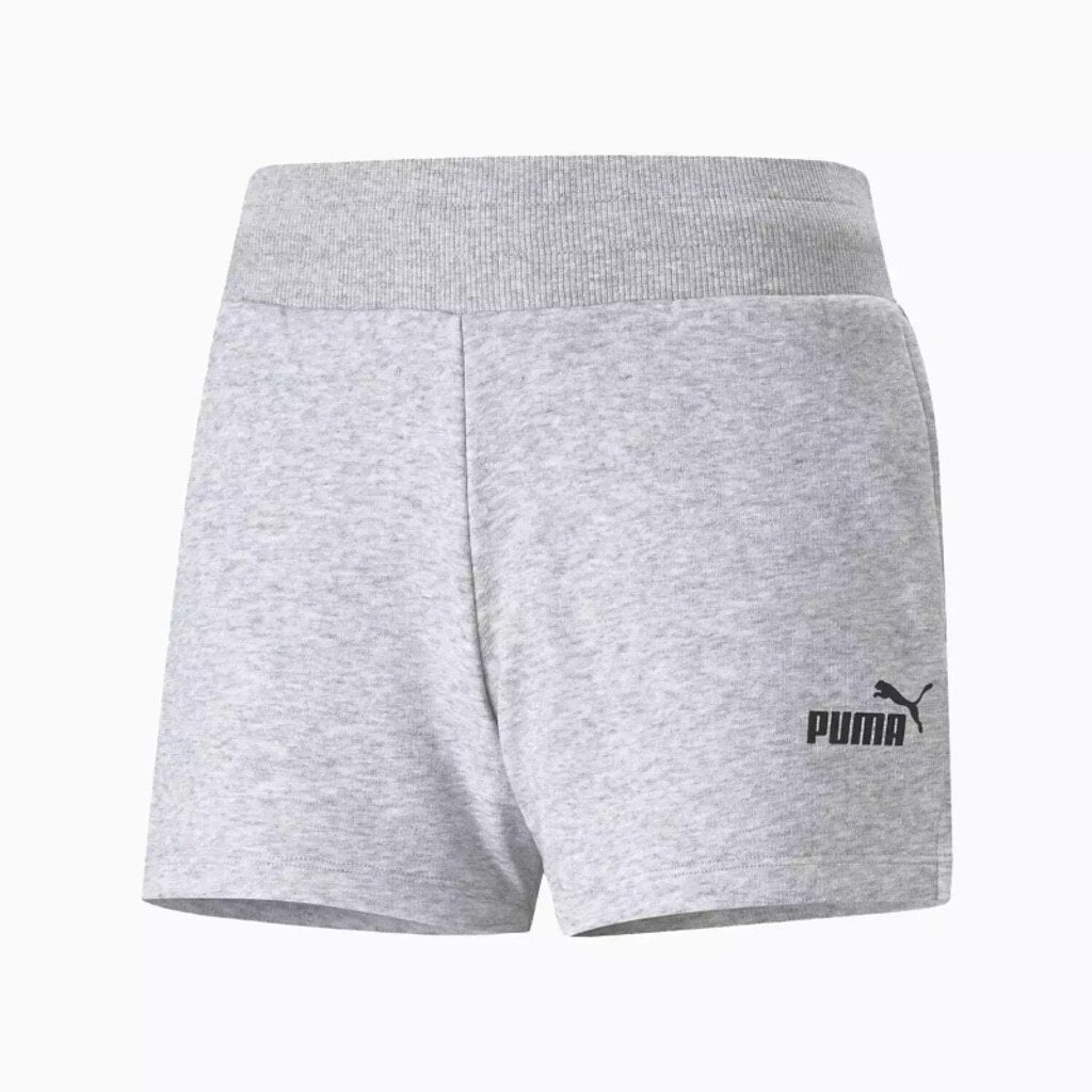 Puma Women's Large Grey Essentials Logo Athletic Shorts NWT