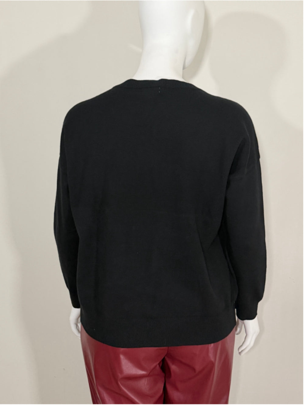 On 34th Plus Size 2X Black Soft Crewneck Pull-Over Sweater NWT