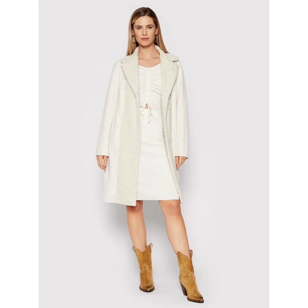 GUESS Women's Large White Tara Knit Sweater Skirt w/ Drawstring Hem NWT