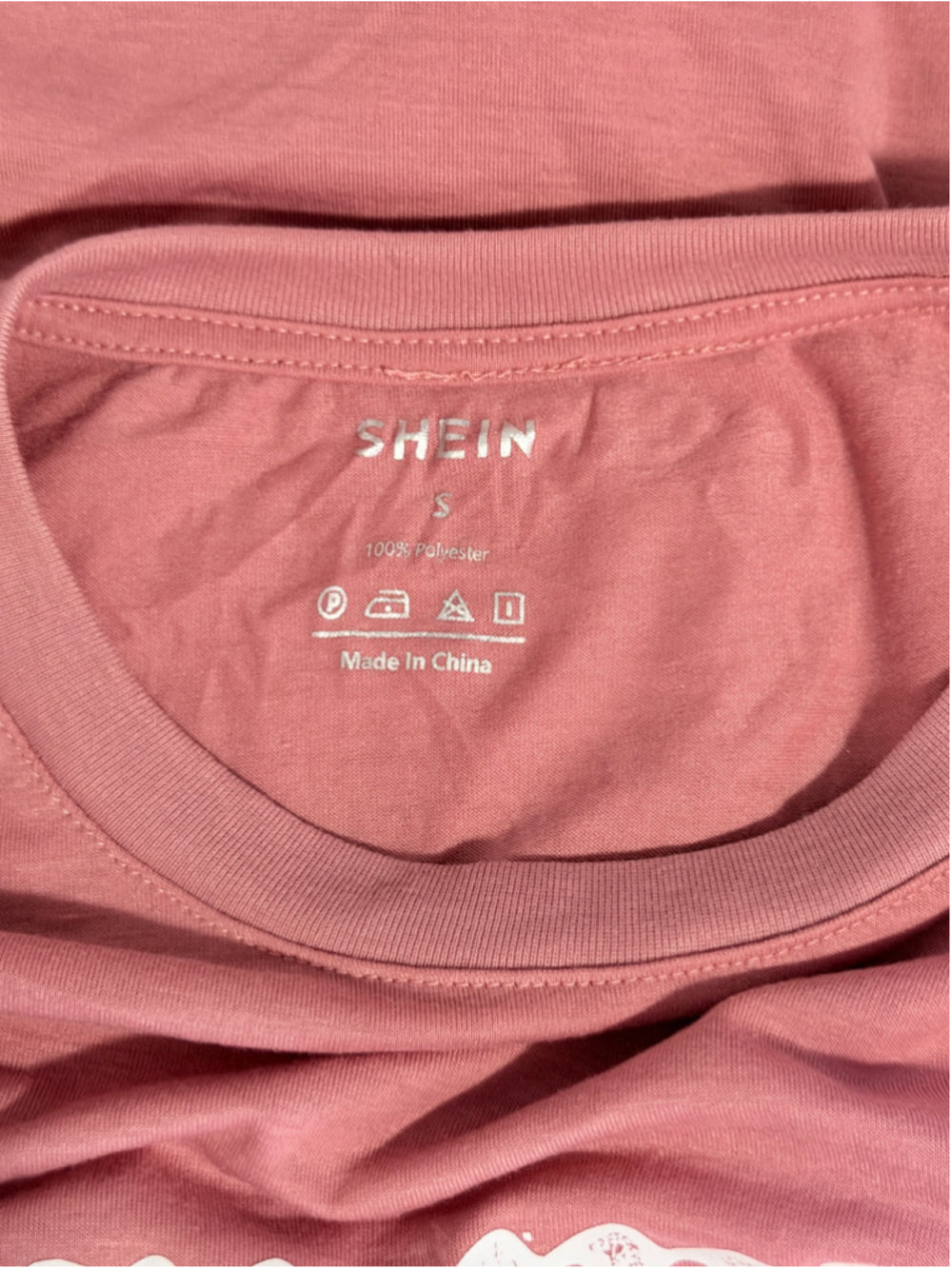 Shein Women's Small Pink Oversized Graphic T-Shirt with "Summer" and a Bow NWT