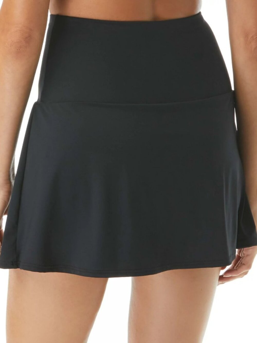 Coco Reef Women's Large Black Ultra-High Waist Swim Skort w/ Tummy Control NWT