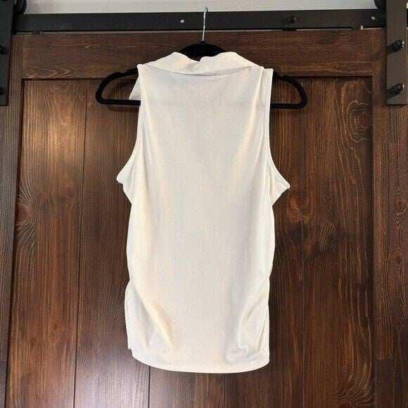 I.N.C. International Concepts Women's White Ribbed V-Neck Tank Top NWT