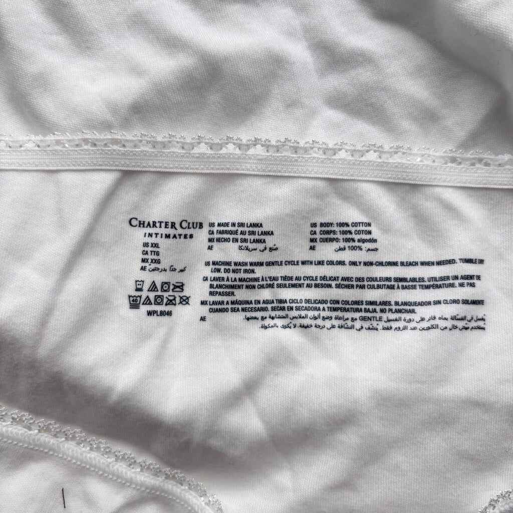 Charter Club Women's Size XXL 100% Cotton 3 Mix Pack of Brief Underwear NWT L14
