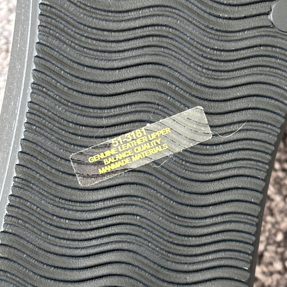 Bella Vita Size 11 Black & Brown Leather Italy Platform Blocky 90's Sandals NIB