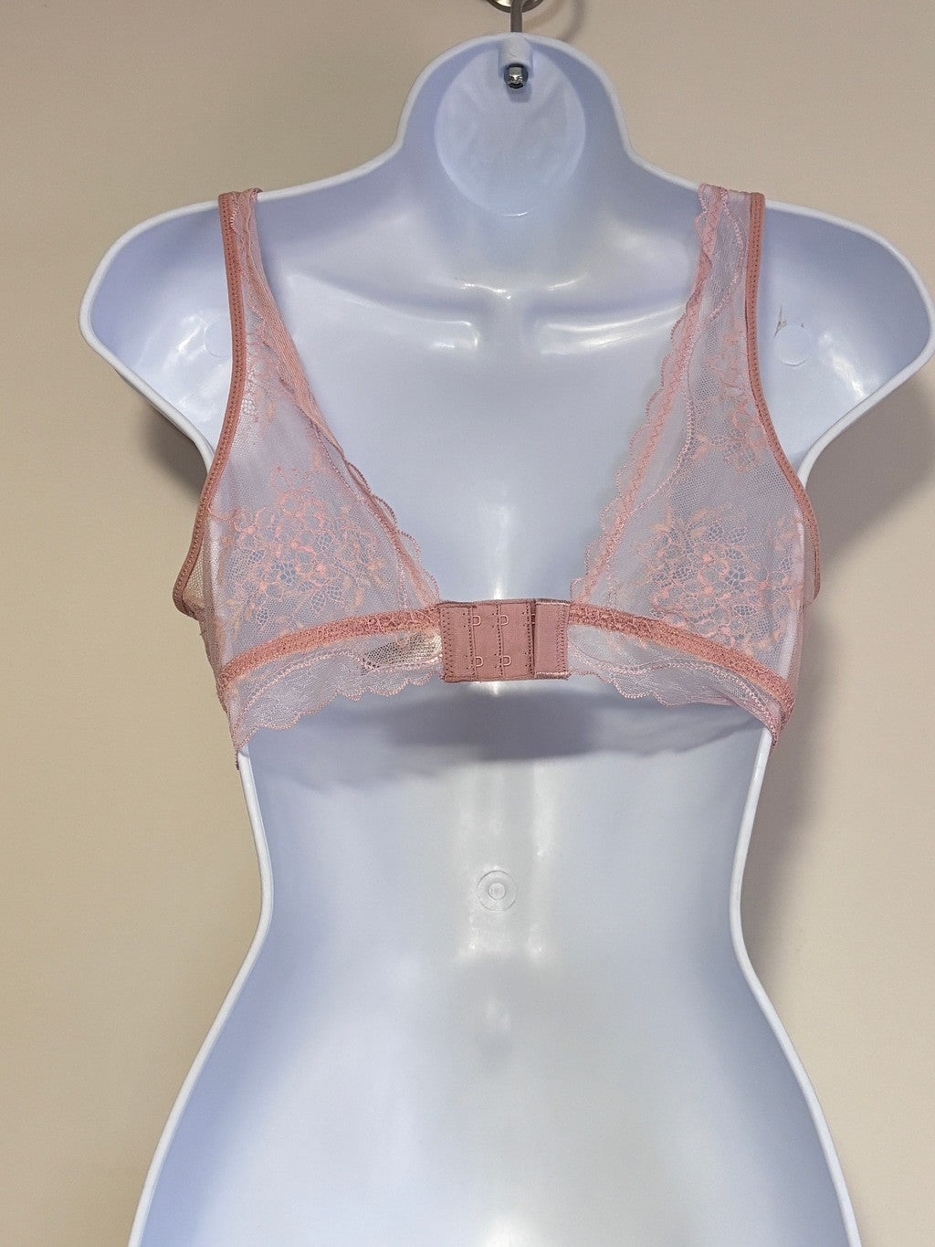 b.tempt'd by Wacoal Size Large Pink Dusty Rose Lace Bralette NWT