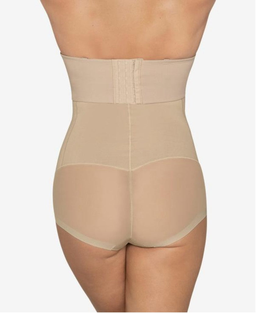 Leonisa Women's XL Beige High-Waisted Sheer Bottom Sculpting Shapewear NWT