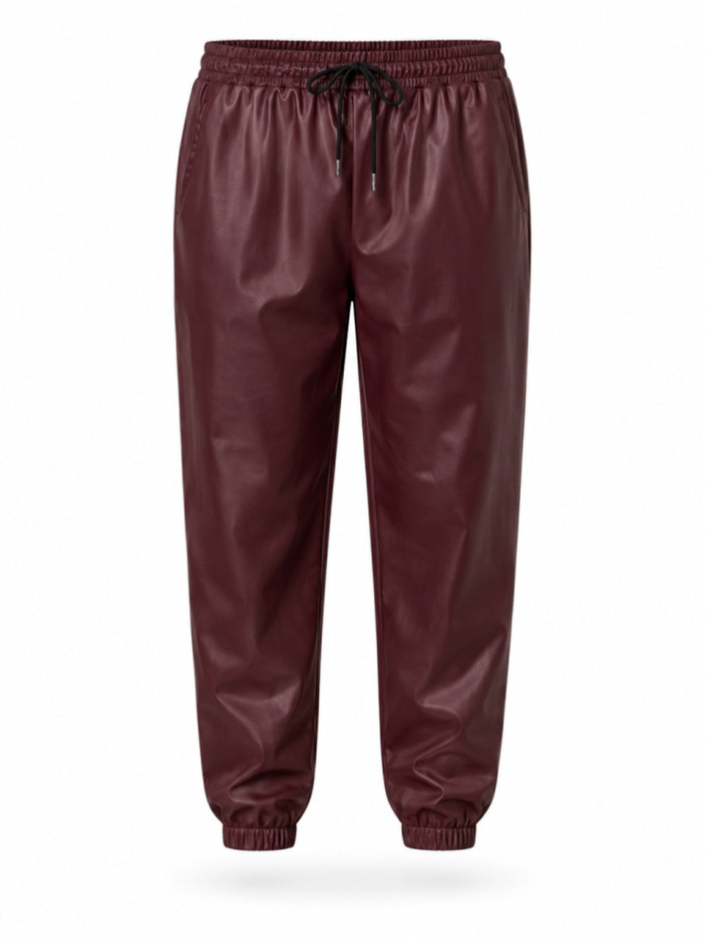 SHEIN Manfinity Size XXL Burgundy Faux Leather/Pleather Pants NWT
