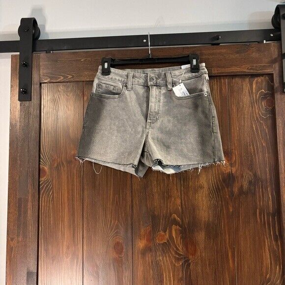 I.N.C. International Concepts Grey High Rise Frayed Hem Denim Shorts NWT