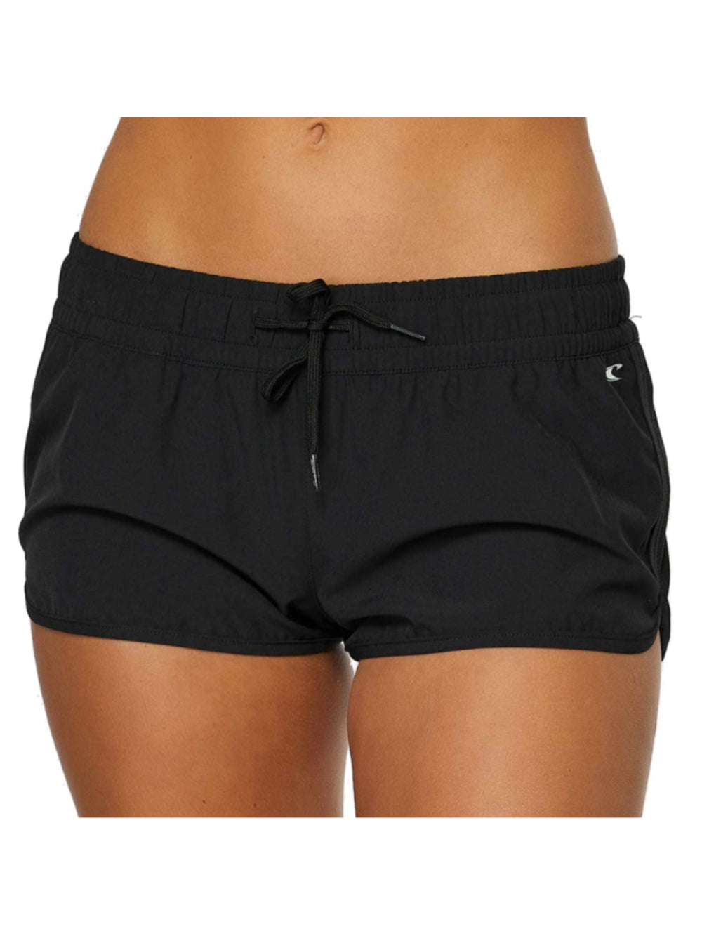 O'Neill Women's Medium Black Tie-Waist Stretch Board Shorts NWT