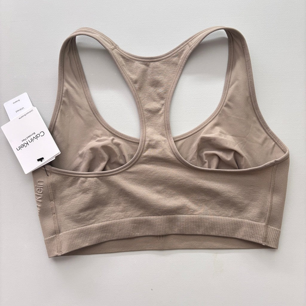 Calvin Klein Women's Size Medium Beige Bonded Flex Unlined Bralette NWT