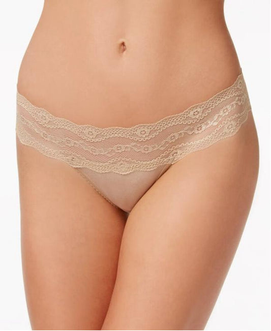B.tempt'd Women's Size Medium Set of 3 Lace-Waistband Thong Underwear NWT