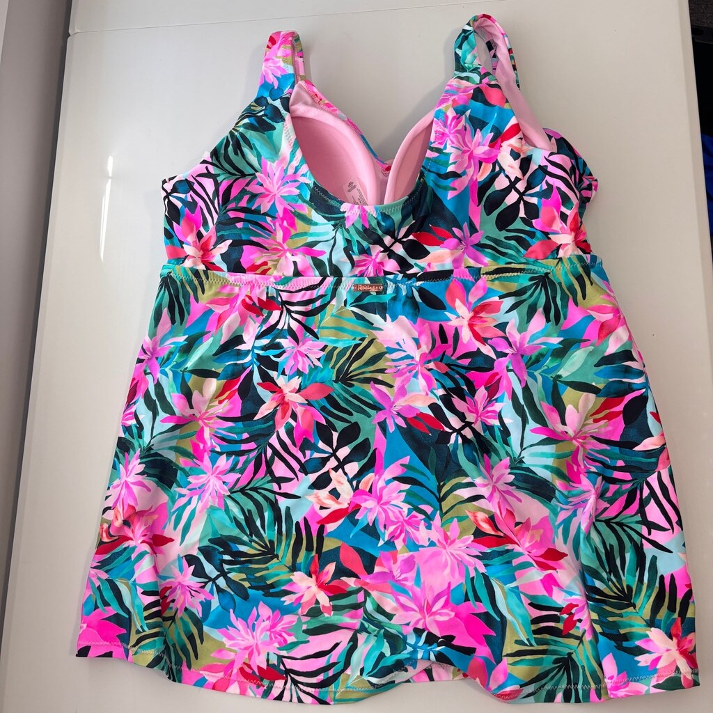Raisins Curve Plus Size Multicolor Tummy-Control Swimdress / Swimsuit NWT