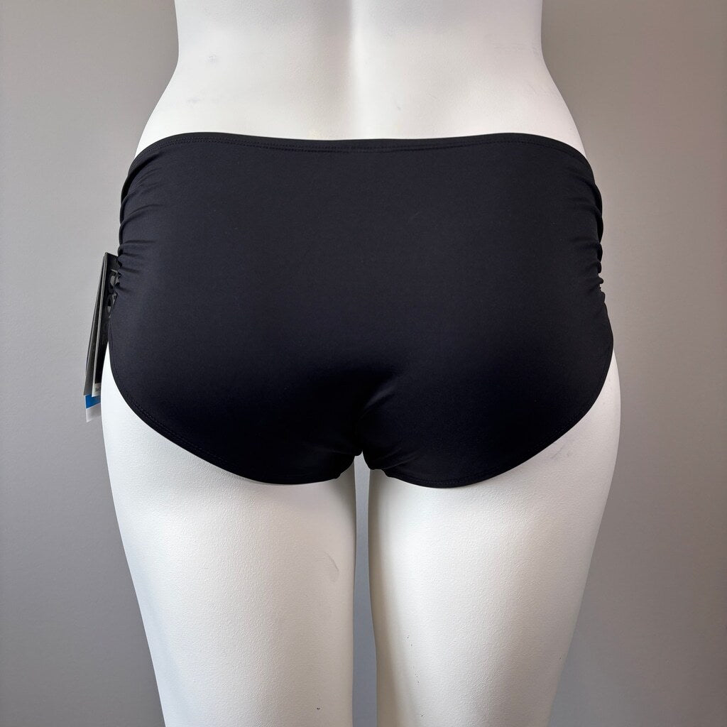 Coco Reef Women's Black Ruched Hipster Bikini Bottoms NWT