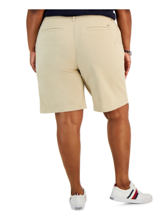 Tommy Hilfiger Plus Size 16W Casual Khaki Bermuda Shorts NWT