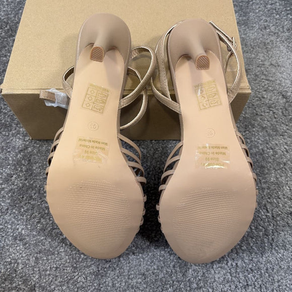 Journee Collection Women's 9.5 Beige Vanita Stiletto Heeled Dress Shoes NIB