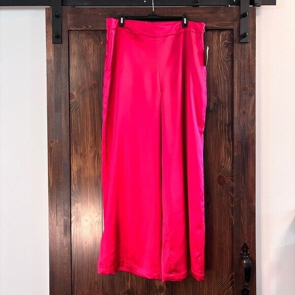 I.N.C. INTERNATIONAL CONCEPTS Hot Pink Satin High Rise Dress Pants NWT