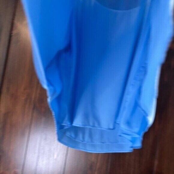 Bar III Women's Blue Satin Spaghetti-Strap Scoop-Neck Lined Camisole NWT