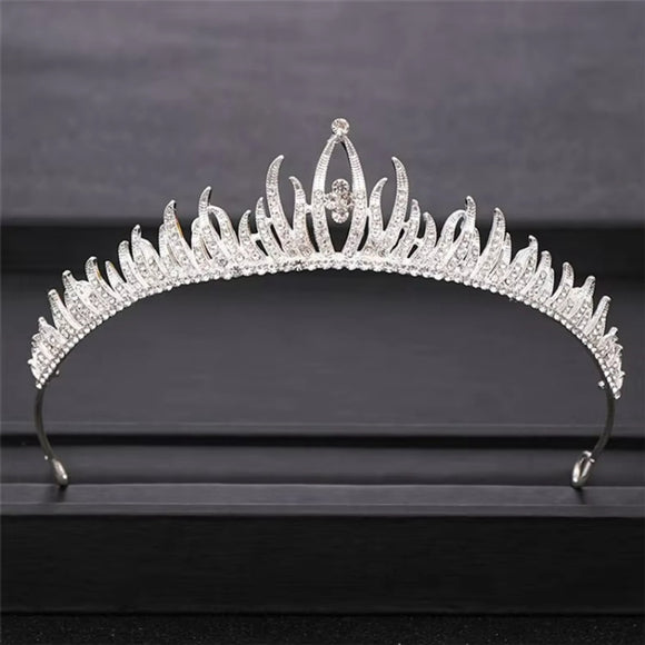 Silver Frost Elegance Crystal Bridal, Wedding & Pageant Tiara / Crown NWT