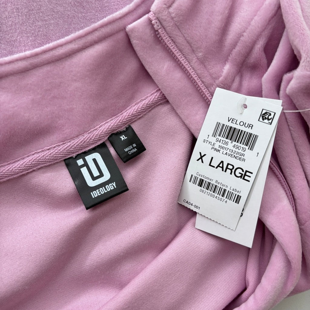 Ideology Kids Extra Large Little Girl's Pink Fleece Zip Sweater-Up NWT