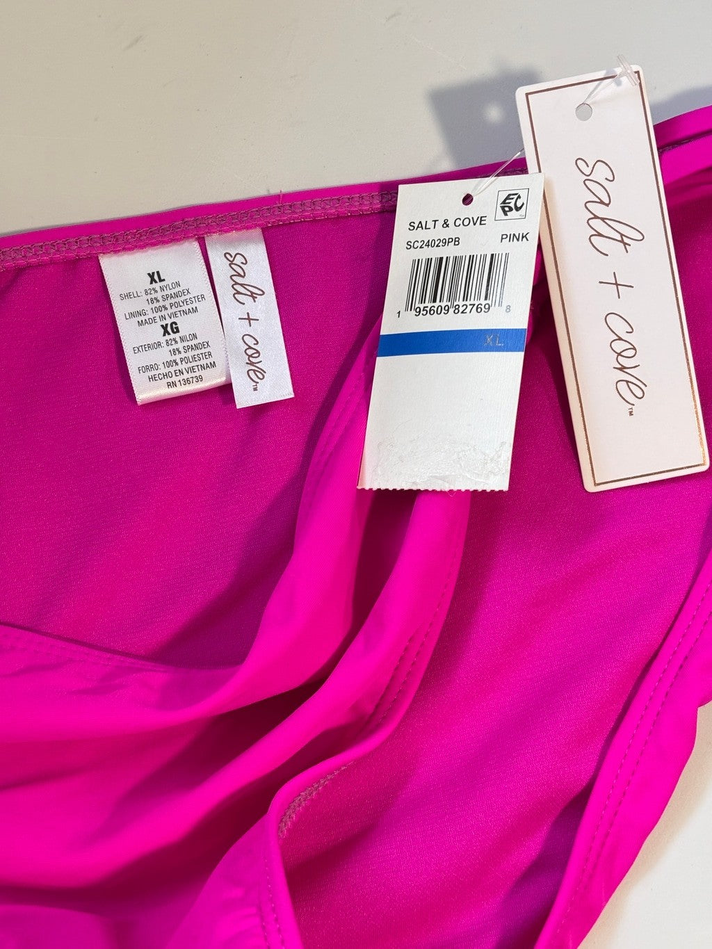 Salt + Cove Size Extra Large Strappy Hot Pink Bikini Bottoms NWT