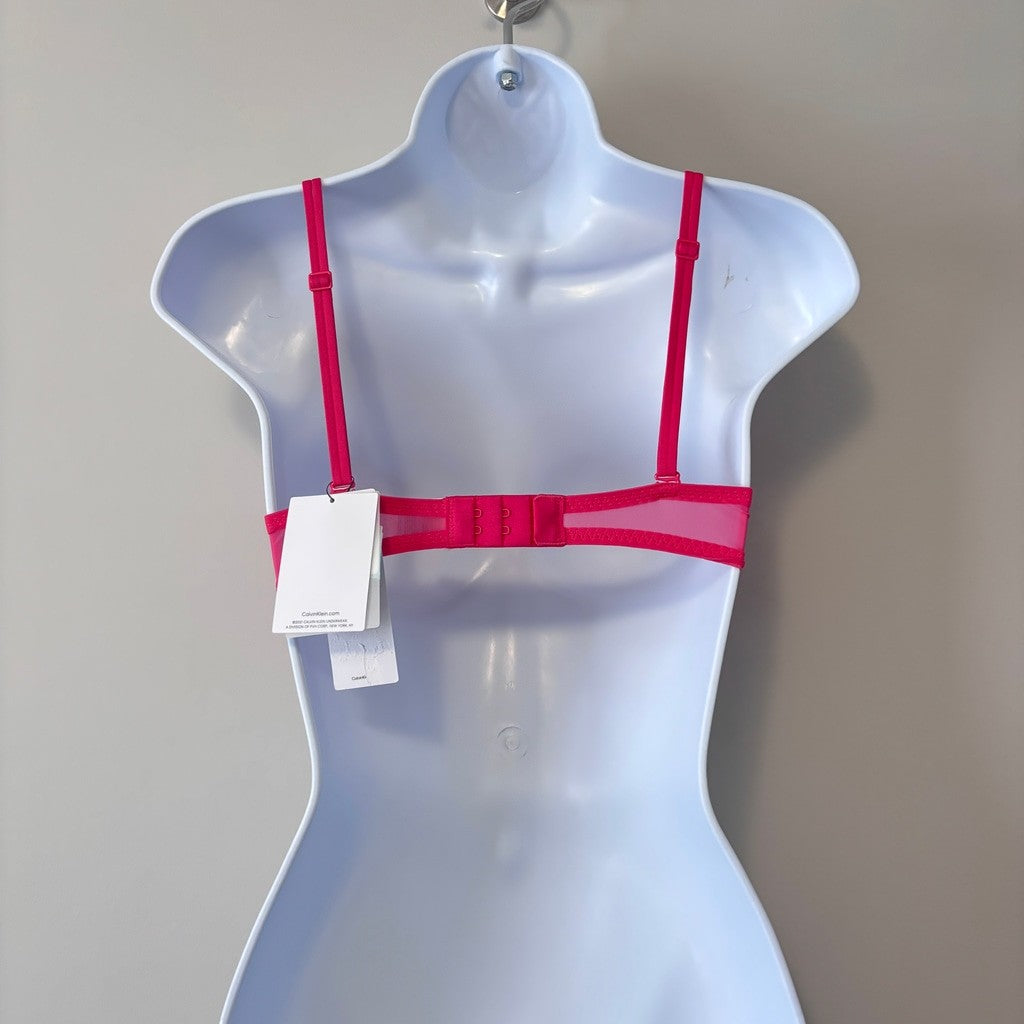 Calvin Klein Women's Size 32A Pink Sheer Marquisette Demi Bra NWT