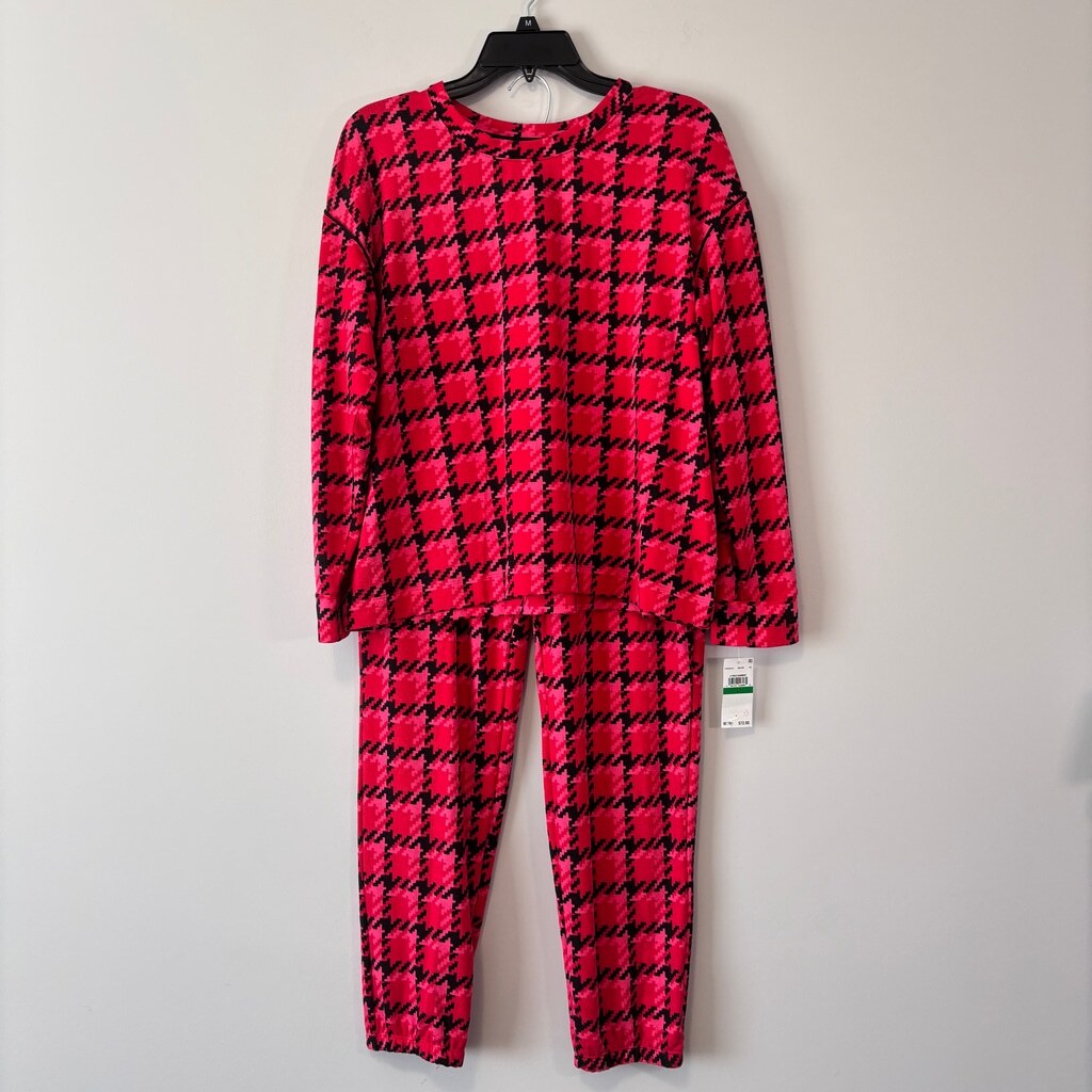 Sanctuary Woman's Large Bright Red 2-Pc. Long-Sleeve Jogger Pajamas Set NWT