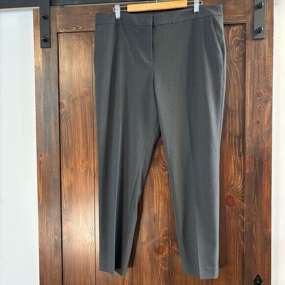 Bar III Women's Straight-Leg Charcoal Grey Pleated Dress Pants NWT