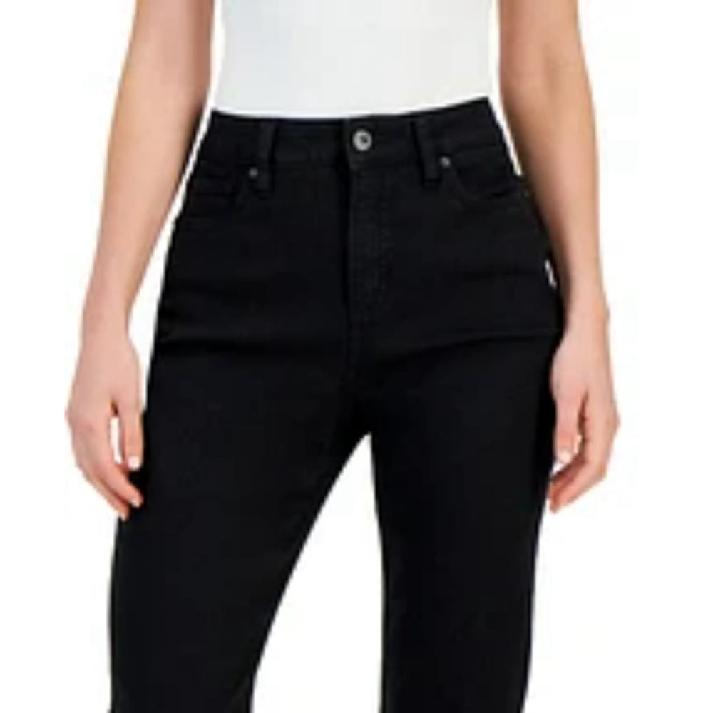 Style & Co Women's 6 Black High-Rise Straight-Leg Jeans NWT